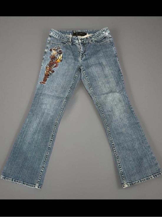 Harley-Davidson Denim - Vintage Harley-Davidson Jeans Womens 6 Petite Y2K Embroidered